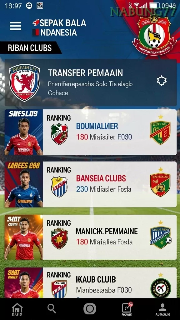 Cuplikan layar KOKO5000 — menu navigasi