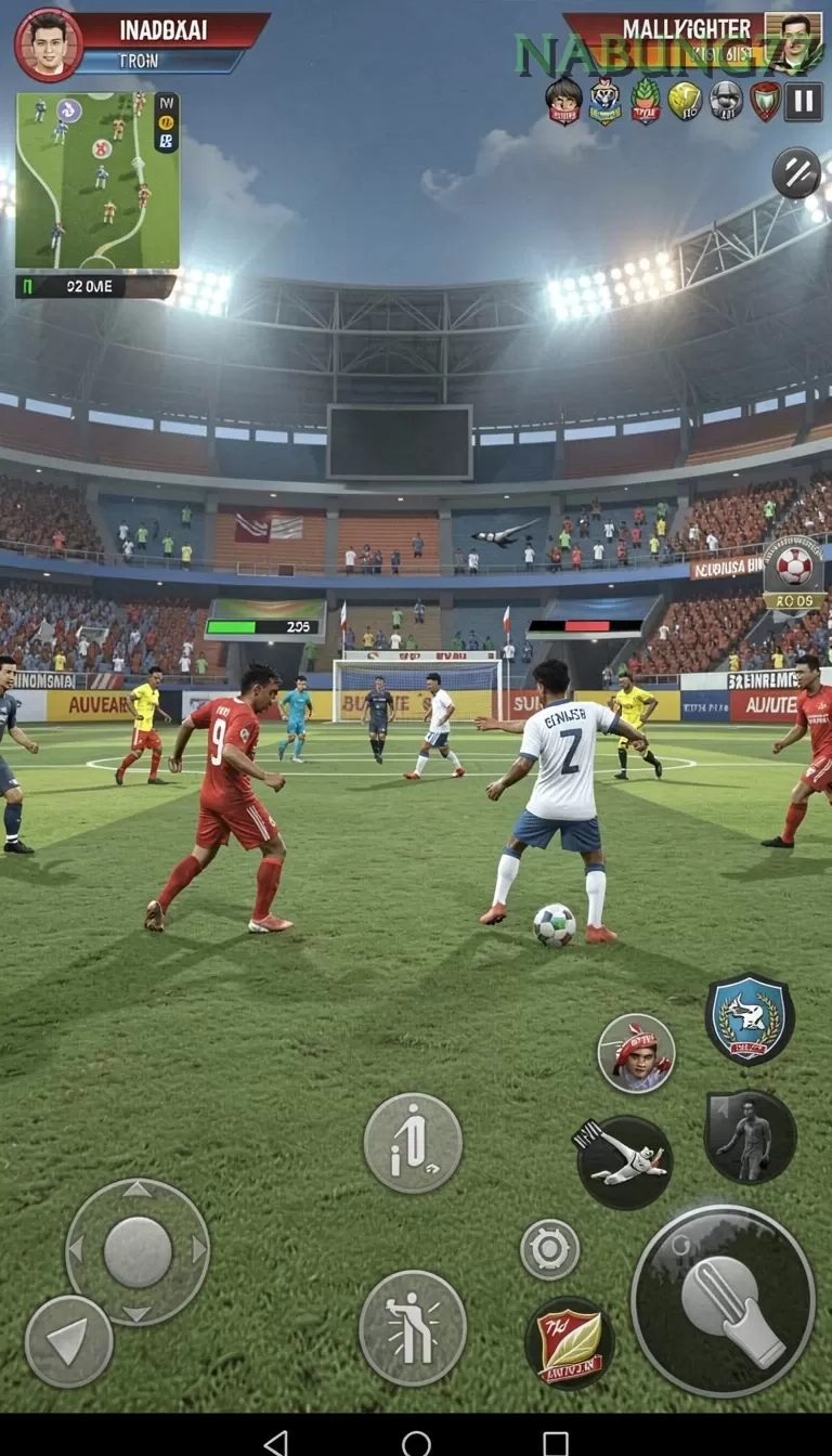 Cuplikan layar BOLA07 — menu navigasi
