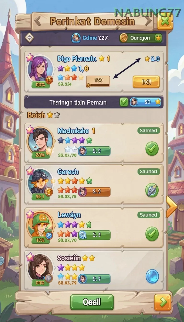 Cuplikan layar KOKO5000 — aktivitas